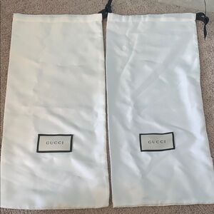 Gucci satin shoe storage bags X 4